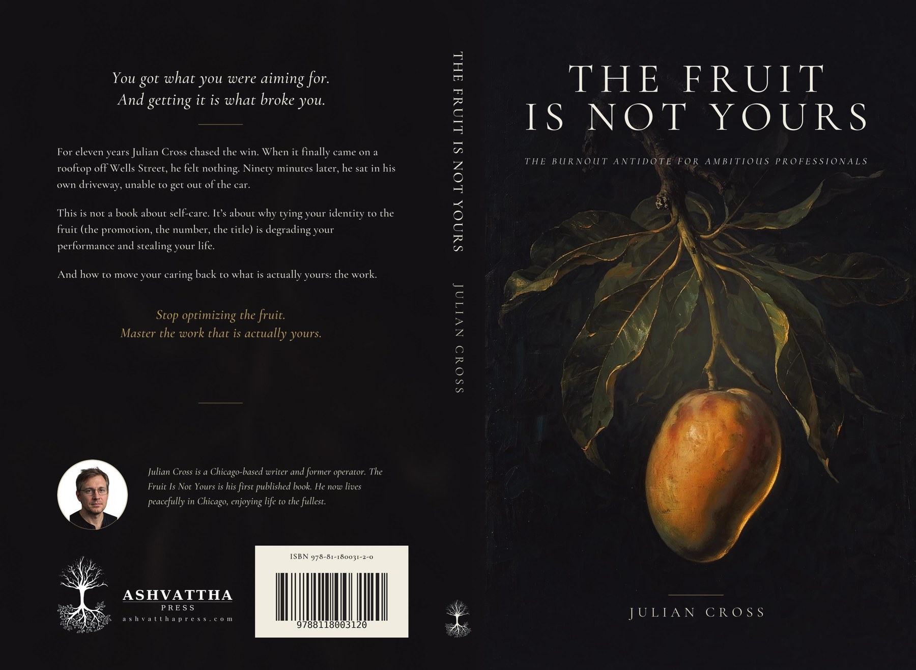 The Fruit Is Not Yours full cover jacket, front, spine and back